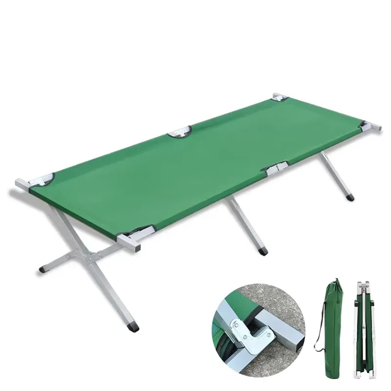 Bed Outdoor Camping - เตียงพยาบาลฉุกเฉินสำหรับใช้งานกลางแจ้ง เตียงพับได้แบบพกพา เตียงพับสำหรับตั้งแคมป์พร้อมกระเป๋าใส่ ขายส่ง OEM ODM