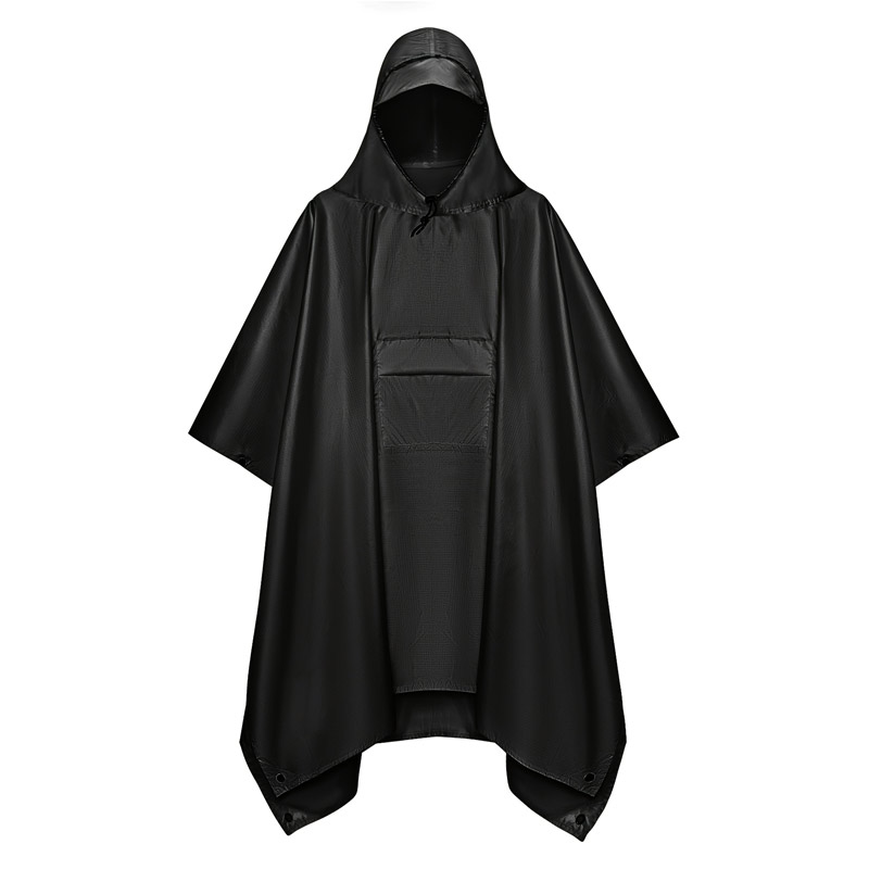 Camping Rain Poncho - เสื้อกันฝนอเนกประสงค์ 3 in 1 สำหรับผู้ใหญ่ กันน้ำ