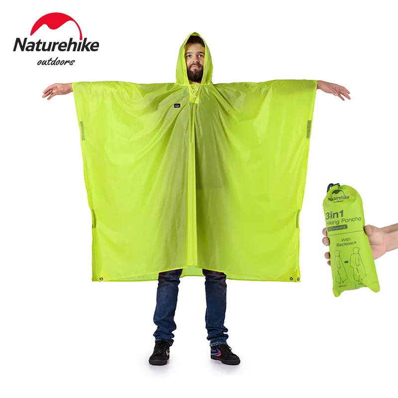 Naturehike Rain Jacket 3 ใน 1  - Camping Rain Poncho บทวิจารณ์และราคา