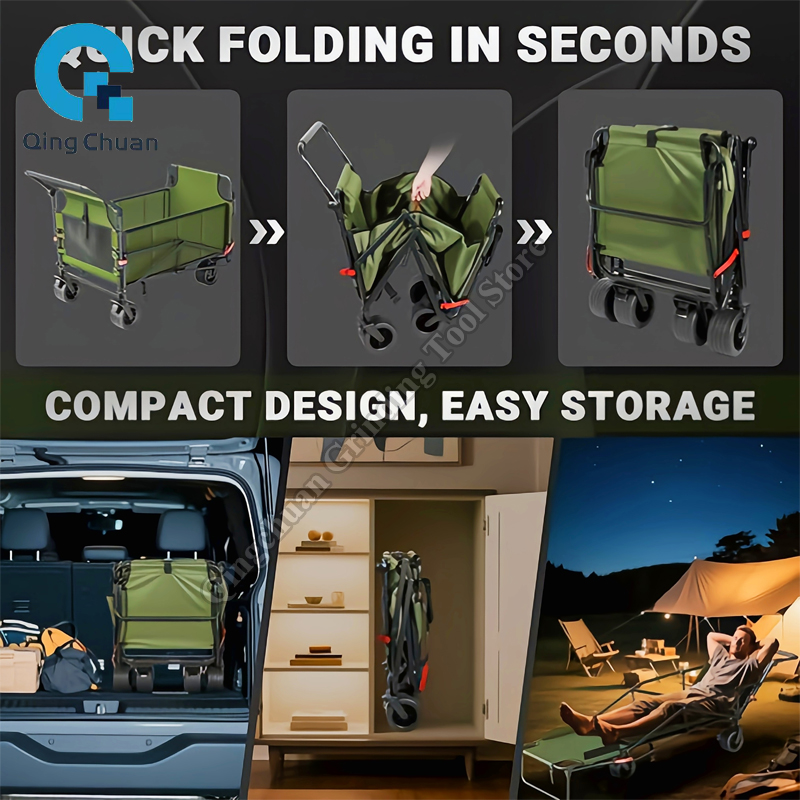 รถเข็นแคมป์ปิ้งอเนกประสงค์ ขนา - Outdoor Camping Trolley บทวิจารณ์และราคา