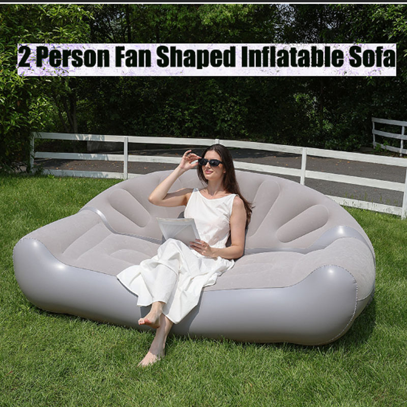 โซฟาเป่าลมรูปพัดลมสำหรับ 2 คน  - Bed Outdoor Camping บทวิจารณ์และราคา