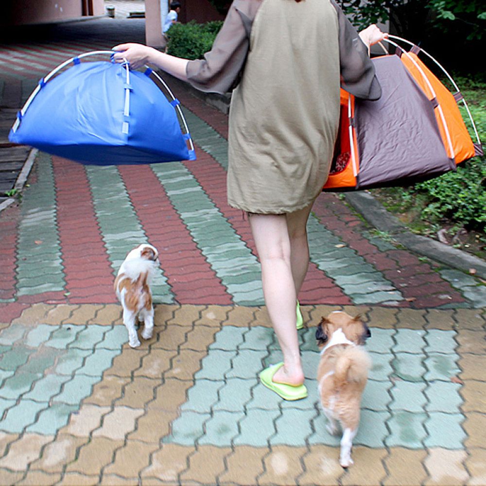 เต็นท์บ้านสุนัขแบบพกพา ที่บังแ - Outdoor Camping Dog Bed บทวิจารณ์และราคา