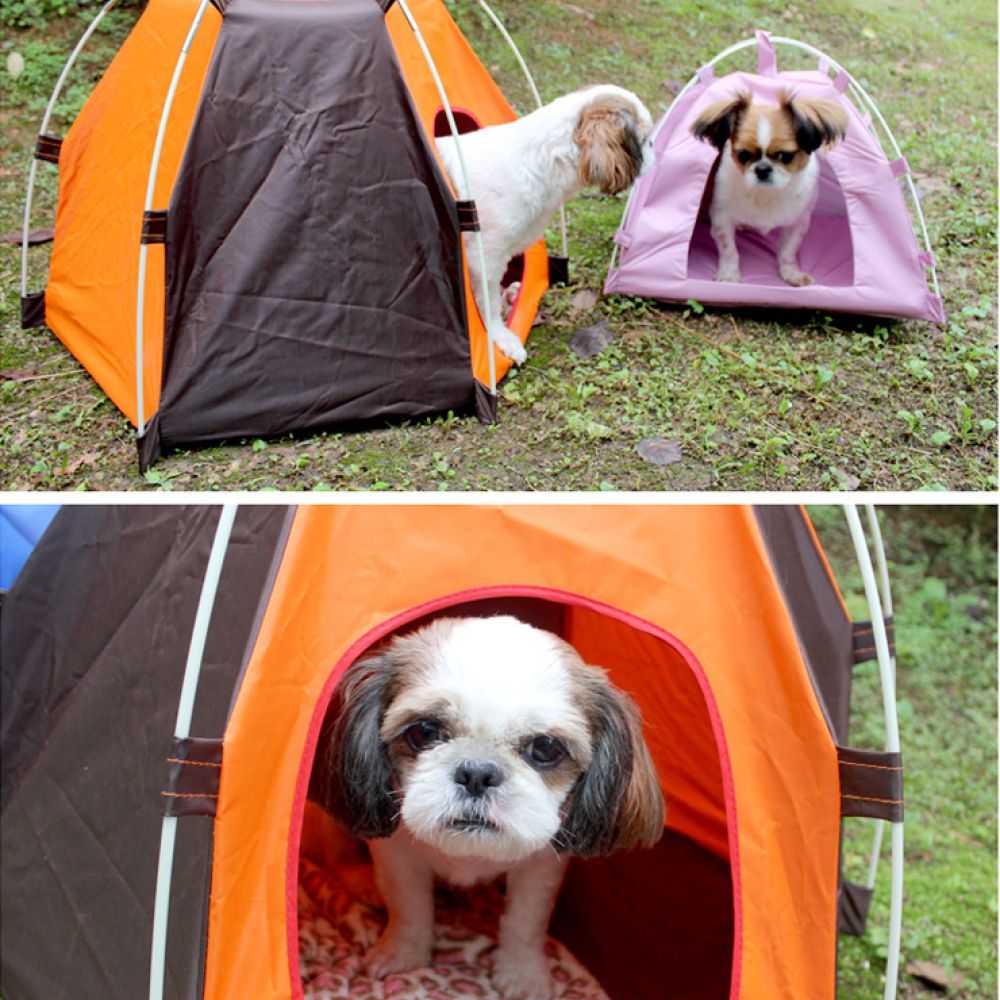 เต็นท์บ้านสุนัขแบบพกพา ที่บังแ - Outdoor Camping Dog Bed บทวิจารณ์และราคา