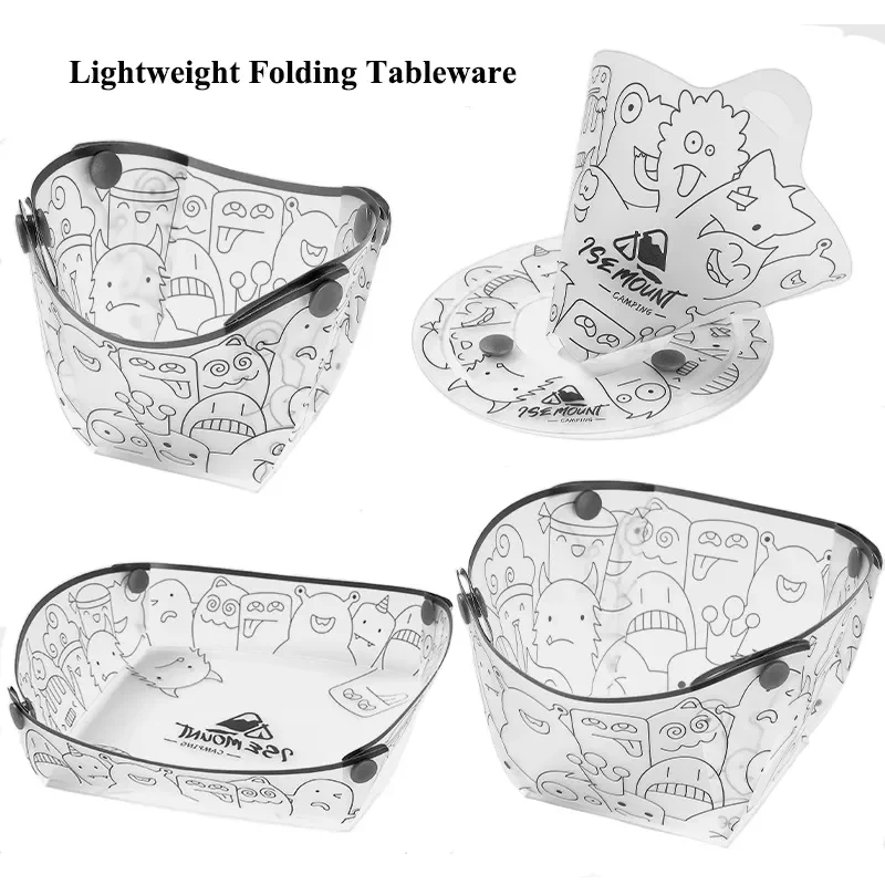 เครื่องใช้บนโต๊ะอาหารแบบพับได้ - Outdoor Camping Dining Set บทวิจารณ์และราคา