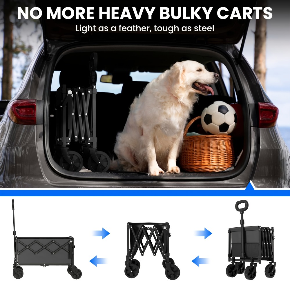 รถเข็นพับได้สำหรับสวน รับน้ำหน - Outdoor Camping Trolley บทวิจารณ์และราคา