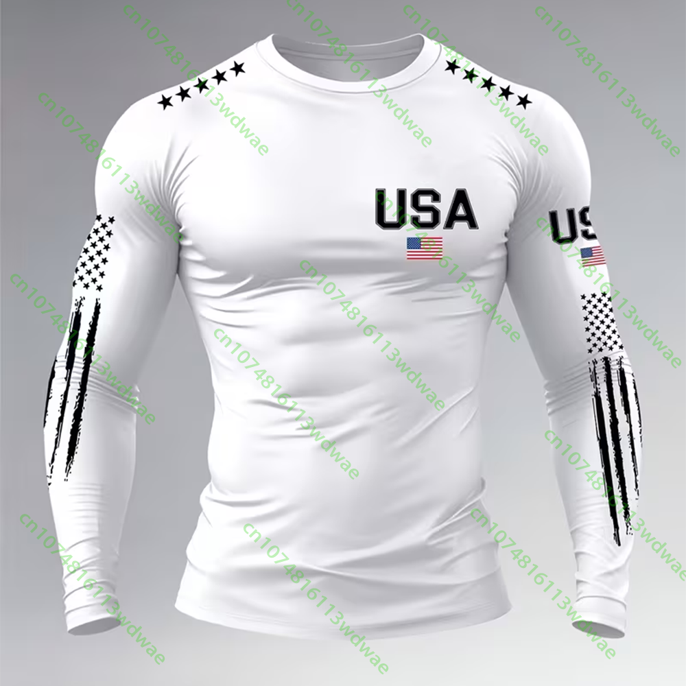 เสื้อยืดแขนยาวสไตล์อเมริกันสำห - Outdoor Camping Usa บทวิจารณ์และราคา