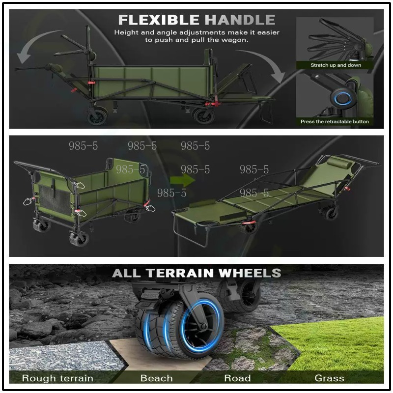 รถเข็นอเนกประสงค์สำหรับใช้ในบ้ - Outdoor Camping Trolley บทวิจารณ์และราคา